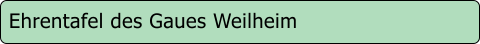 Ehrentafel des Gaues Weilheim